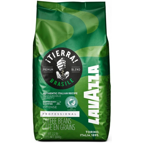 Кава Lavazza Tierra Brazil Intense в зернах 1 кг