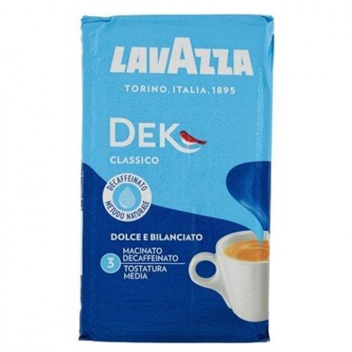 Кава Lavazza Dek Decaffeinato  мелена без кофеїну 250 г.