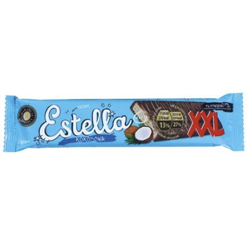 Вафлі Estella в шоколаді XXL зі смаком кокоса 50 гр