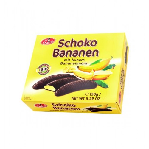 Цукерки шоколадні Schoko Bananen Sir Charles 150 г