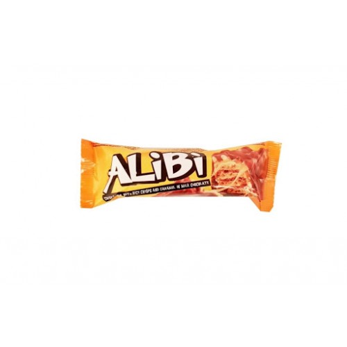 Шоколадний батончик Alibi Nuts & Caramel карамель 36 г