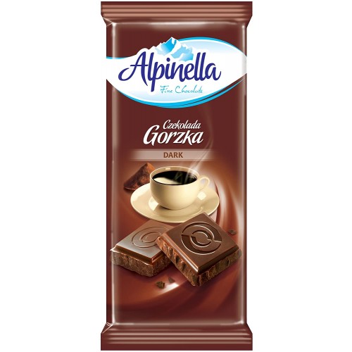 Шоколад Alpinella Gorzka чорний 90 г