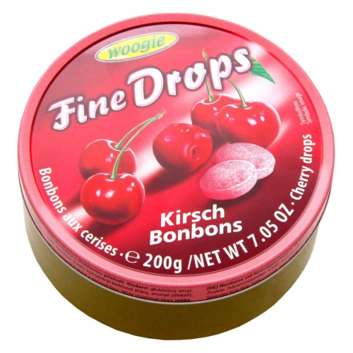 Цукерки Woogie Fine Drops вишня 200 г