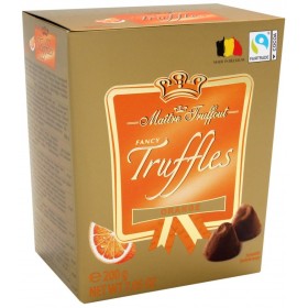 Цукерки Трюфель Maitre Truffout Orange зі смаком апельсину 200 г