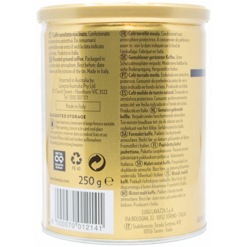 Кава Lavazza Qualita Oro мелена 250г м/б