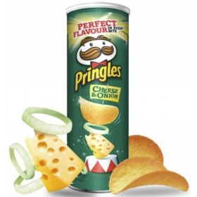 Чипси Pringles Cheese & Onion зі смаком сиру та цибулі 165 г