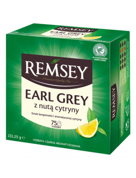 Чай Remsey Earl Grey чорний з ноткою лимона 75 пакетів 150 г